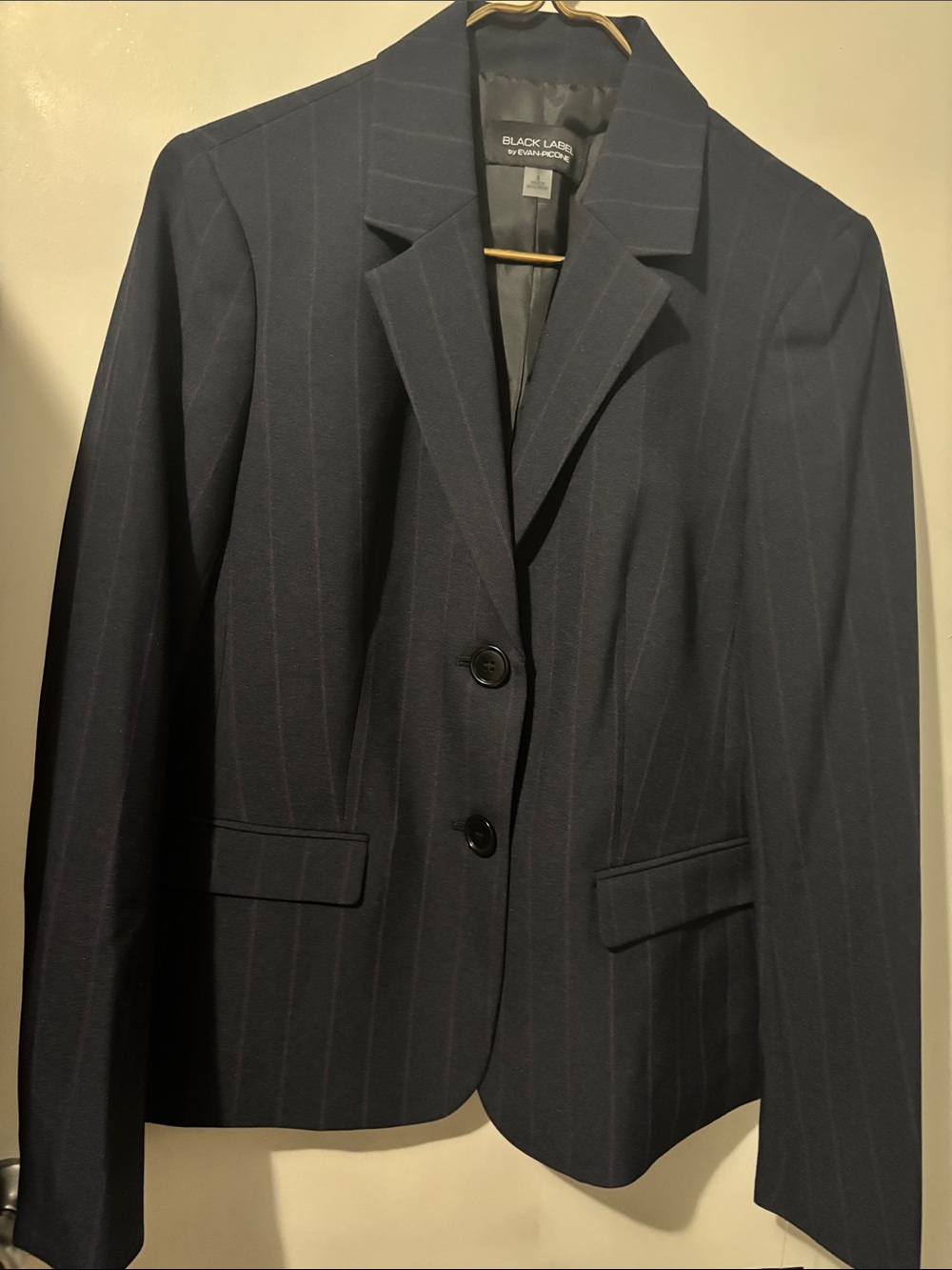 Evan Picone Navy Pinstripe Sport Coat